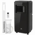 10,000 BTU Moible Air Conditioner 440 Sq. Ft., Dehumidifier Fan Auto Sleep with 24H Timer On/Off, Window Kit, Black