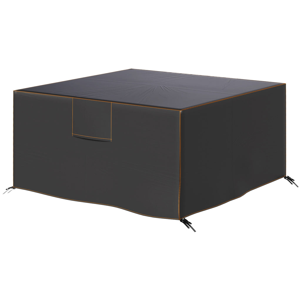 Patio Furniture Cover, Waterproof 420D Heavy Duty Outdoor Furniture Cover with Air Vents, 55.1" x 55.1" x 28.1", Black