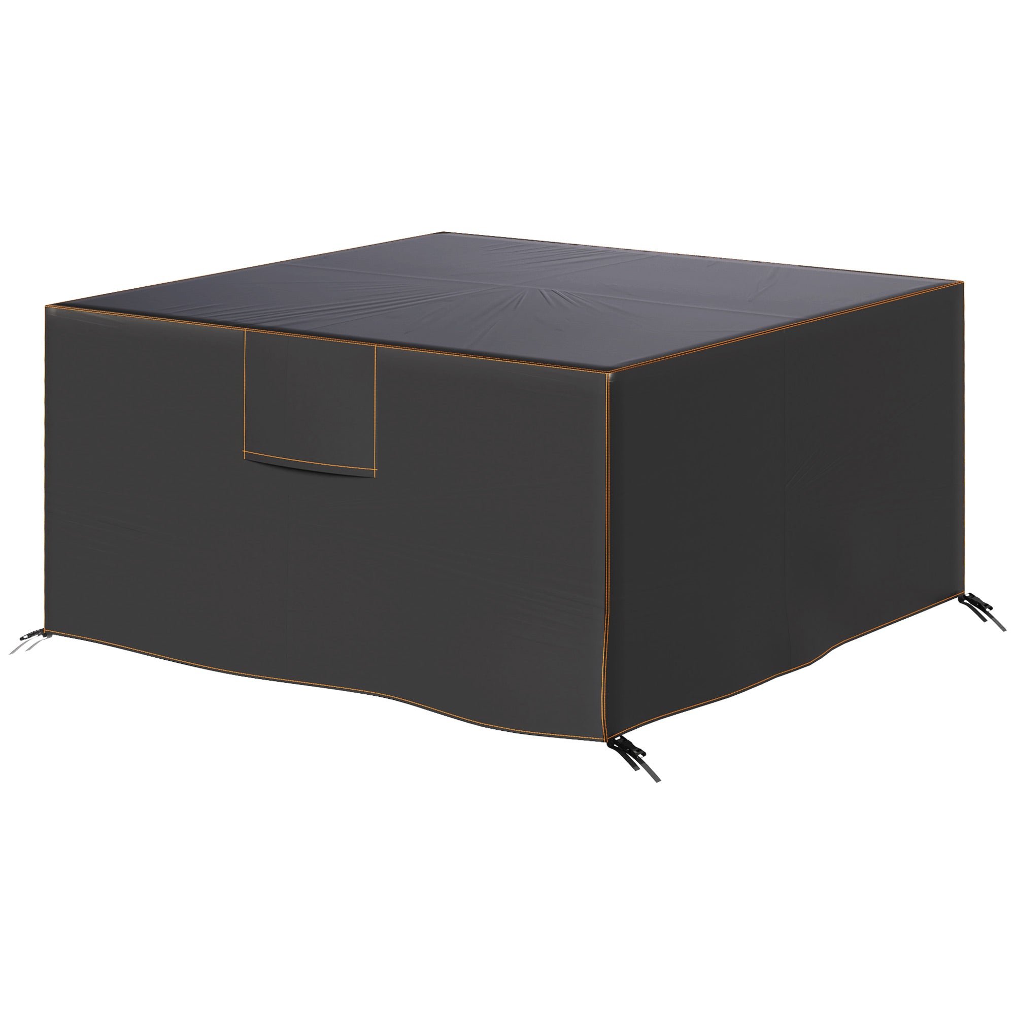 Patio Furniture Cover, Waterproof 420D Heavy Duty Outdoor Furniture Cover with Air Vents, 55.1" x 55.1" x 28.1", Black