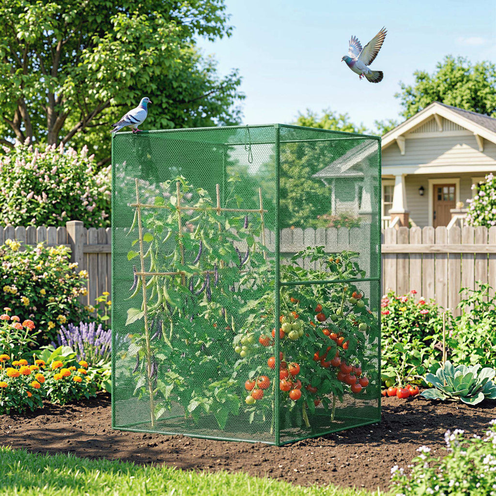 4' x 4' Walk-in Greenhouse, Garden Planting Warm House With Roll-Up Zipper Door for Seedlings Herbs Flowers, Dark Green
