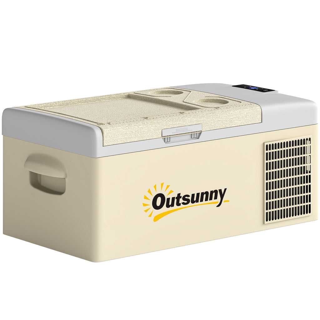 12 Volt Car Refrigerator, 17QT Car Fridge Electric Cooler, 12/24V DC and 100-240V AC, -4â„‰-50â„‰, Portable Refrigerator