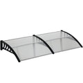 Awning Door Canopy, 78.7" x 37.8", Polycarbonate Front Door Outdoor Patio Cover for UV Protection, Clear