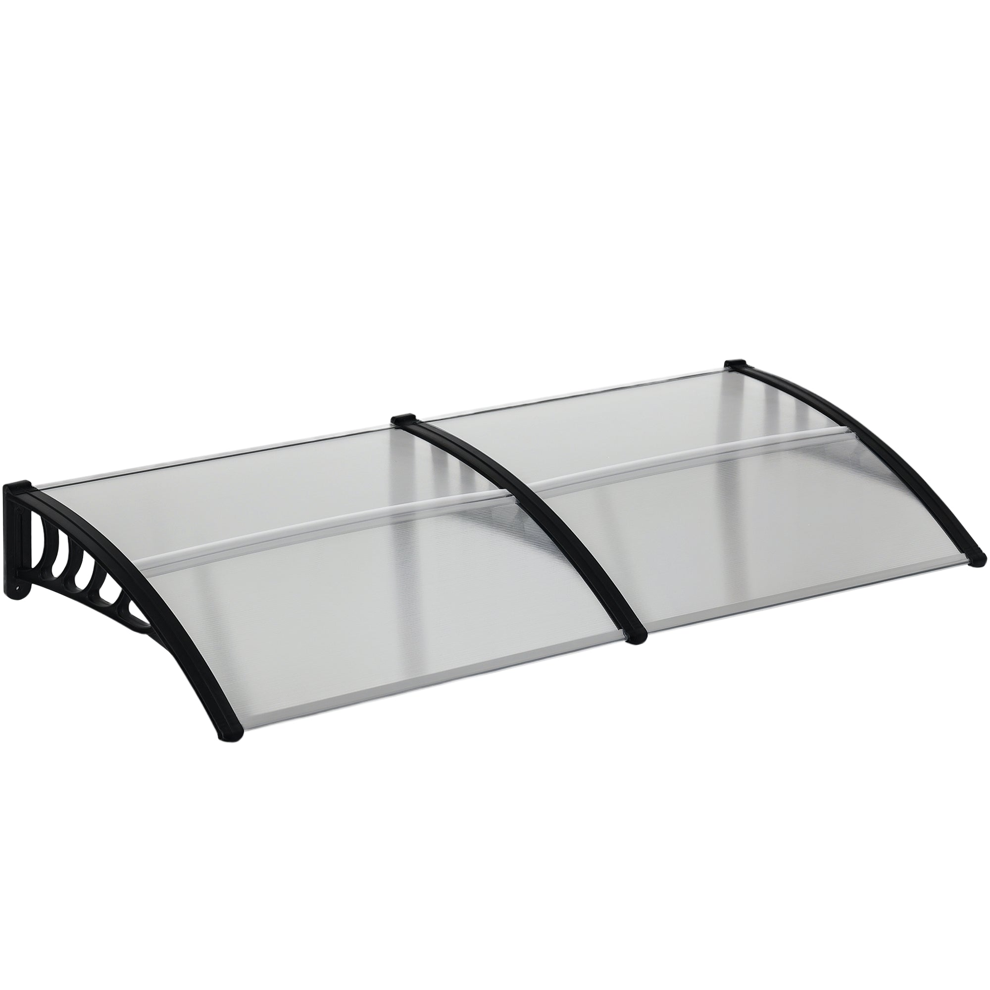 Awning Door Canopy, 78.7" x 37.8", Polycarbonate Front Door Outdoor Patio Cover for UV Protection, Clear