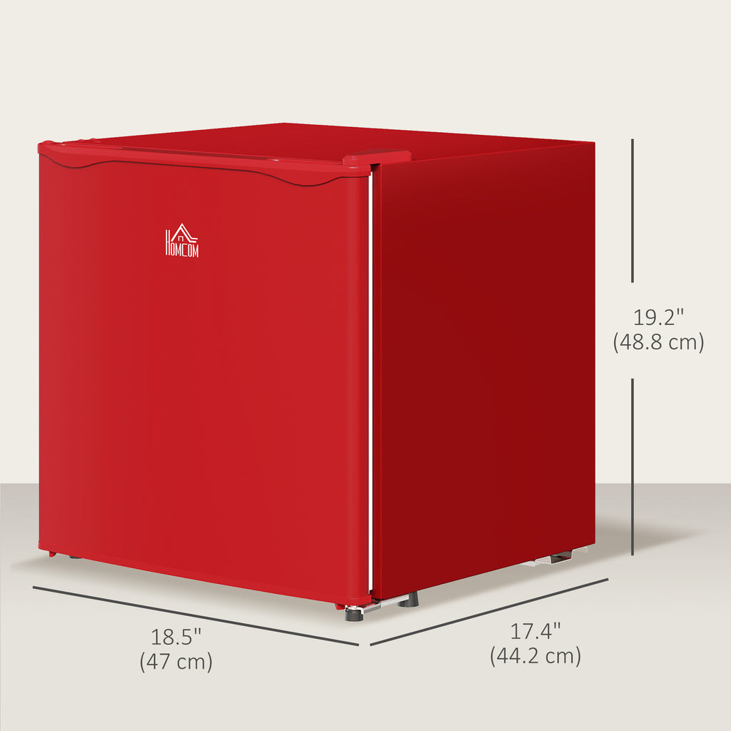 1.1 Cu. Ft. Mini Freezer, Compact Upright Freezer with Reversible Door, Removable Shelf, Adjustable Temperature, Red