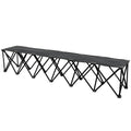 Portable 6-Seater Folding Camping Chair, Team Bench Chair with Carry Bag for Soccer Football Team, No Assembly