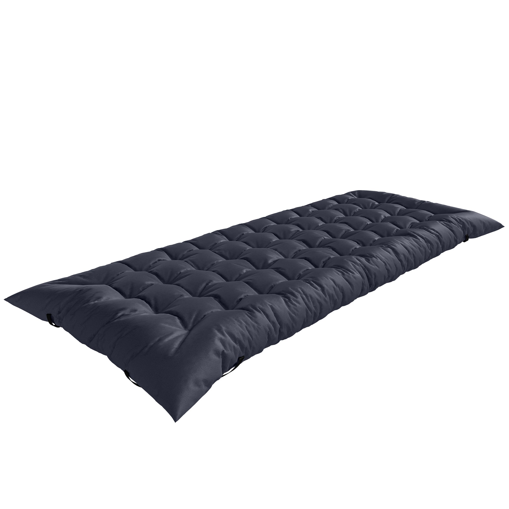 Sleeping Mat, Camping Mat Pad with Elastic Straps, Dark Grey
