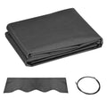 10' x 8' Retractable Awning Fabric Replacement Outdoor Sunshade Canopy Awning Cover, UV Protection, Grey