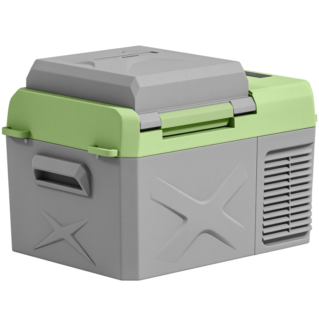 12 Volt Car Refrigerator, 12QT Car Fridge Electric Cooler, 12/24V DC and 110-240V AC, -4â„‰~68â„‰, Portable Refrigerator