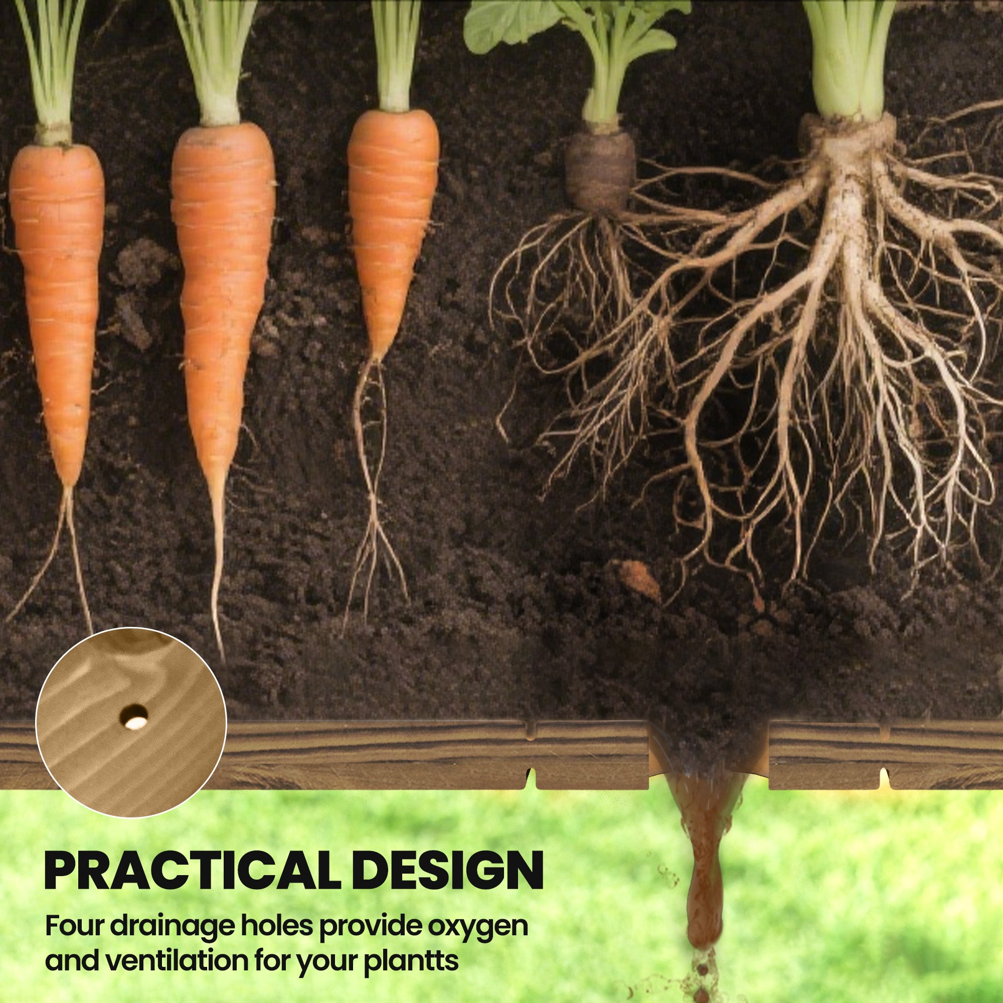 Elevated Planter Box w/ Legs and Storage Shelf, Raised Garden Bed, Elevated Wooden Planter Box, Carbonized