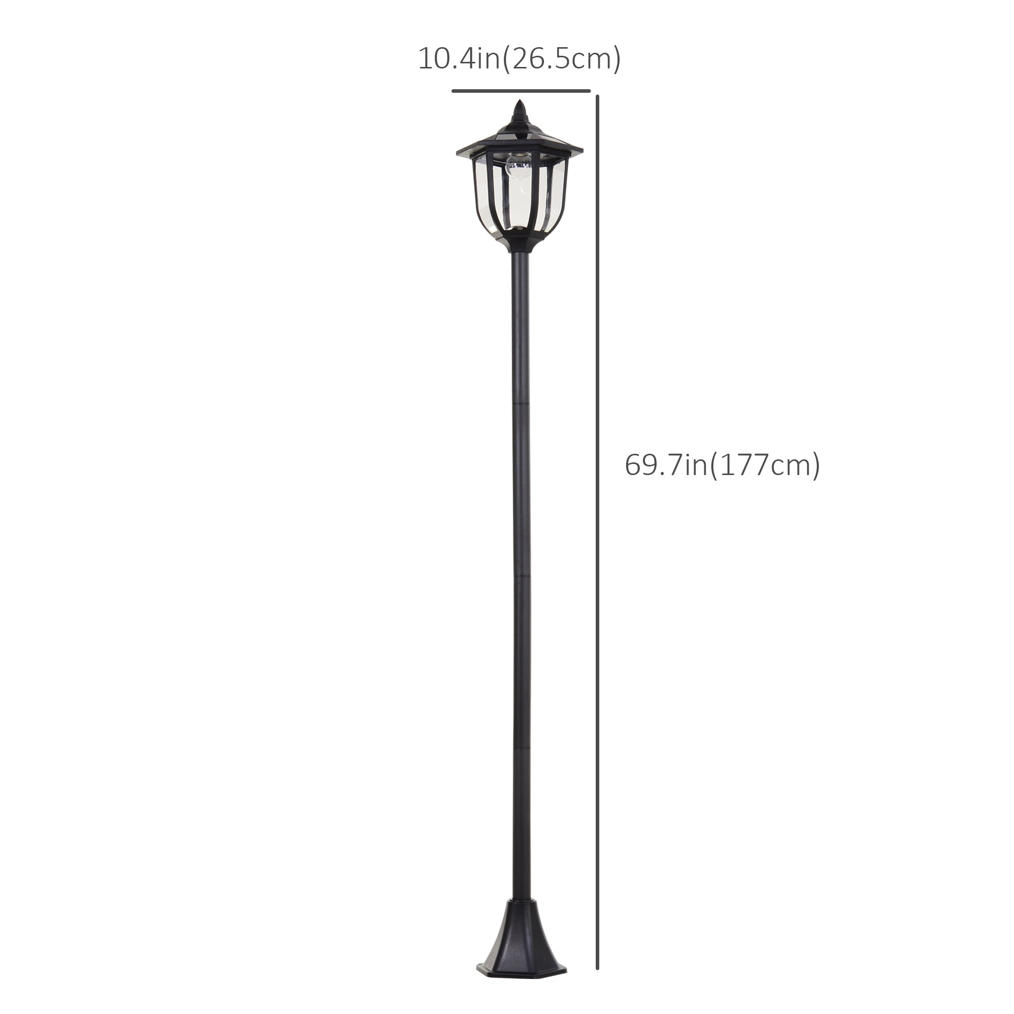 Solar Torch Lights Outdoor Garden Lighting 6 LED Water-Resist Auto On/Off 6 Hours