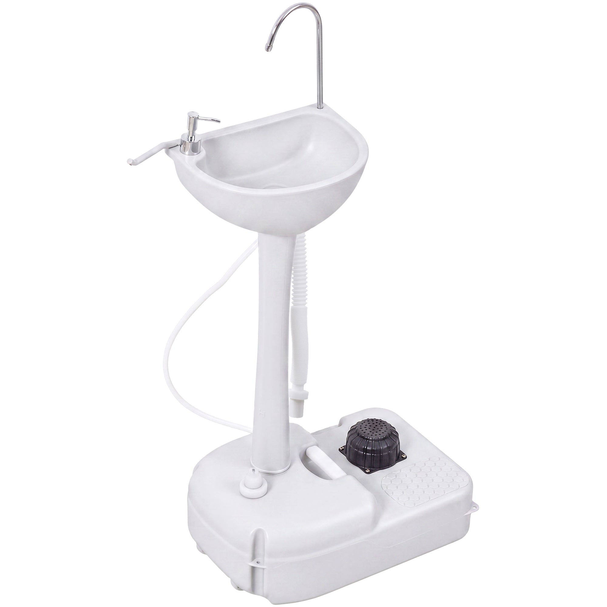 Portable Camping Sink Hand Wash Station with 17L Water Tank, Soap Dispenser and Towel Holder, for Outdoor Events