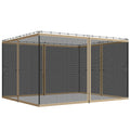 Replacement Mosquito Netting for Gazebo 10' x 13' Black Screen Walls for Canopy with Zippers, Khaki