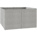 Gazebo Curtains, 10' x 13' Universal Replacement Privacy Curtain, 4-Panels Sidewall with Hooks/C-Rings, Light Grey