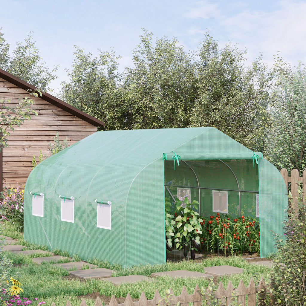 Outdoor Greenhouse Walk-In Greenhouse Portable Greenhouse Canada Garden Plant Flower Seed Greenhouse W/ Premium Steel Frame