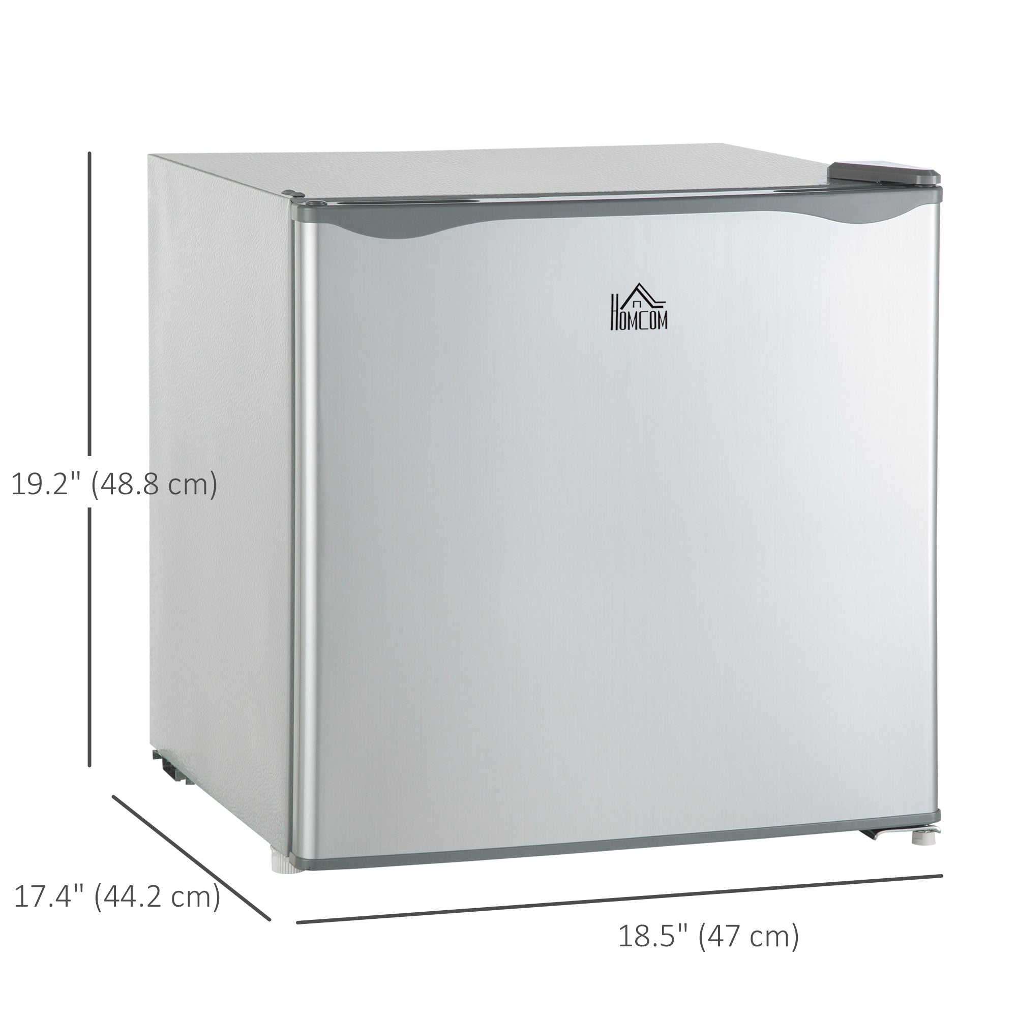 1.1 Cu. Ft. Mini Freezer, Compact Upright Freezer with Reversible Door, Removable Shelf, Adjustable Temperature, Grey