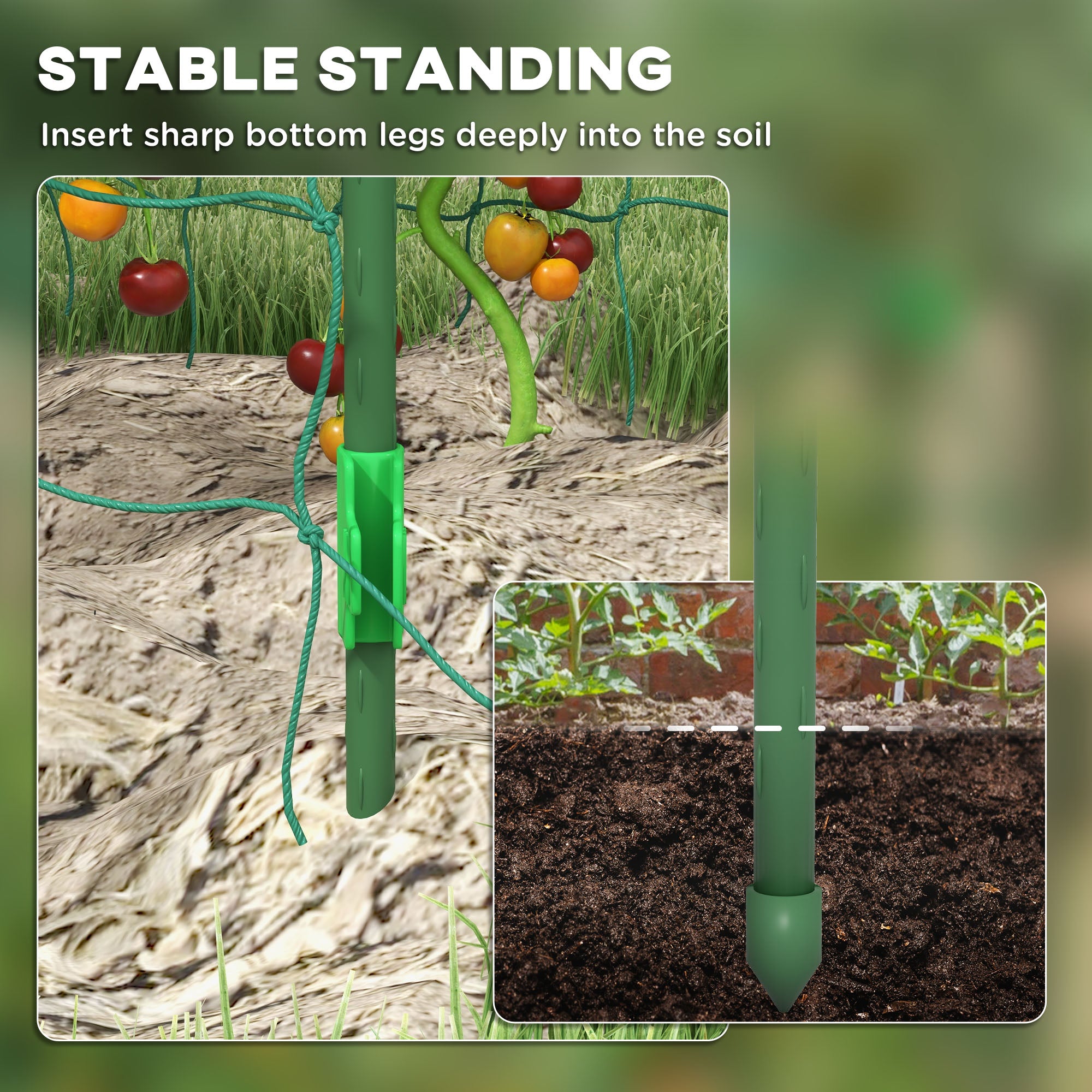 Arched Garden Trellis w/ Climbing Net Metal Cucumber Plant Trellis A-Frame for Climbing Plants 57" x 66" x 81"