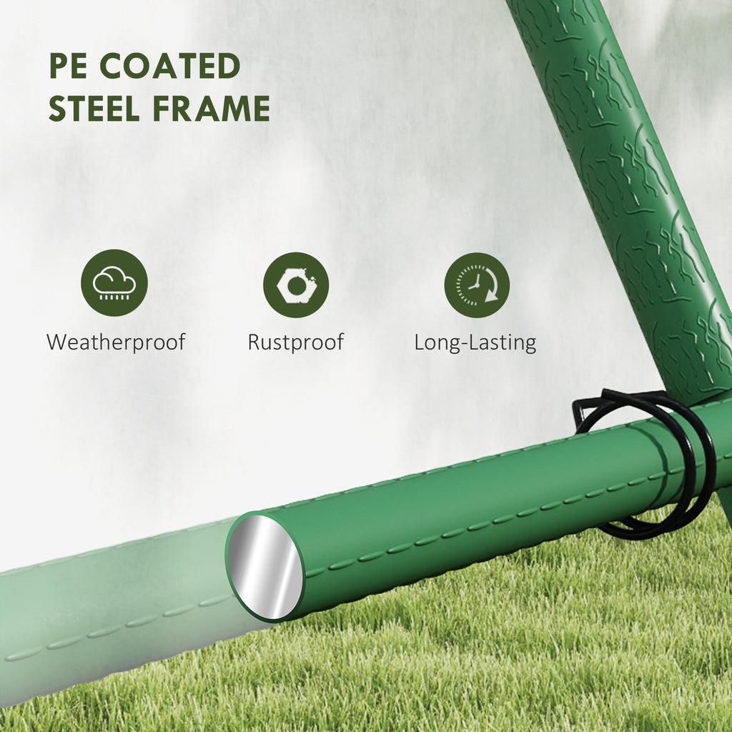 Cucumber Trellis for Climbing Plants, Adjustable A-Frame Garden Trellis with Climbing Net, 20 Metal Clips, 4 Net Straps