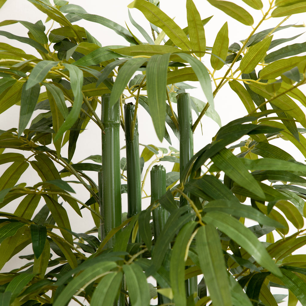 Set of 2 6 FT Artificial Tree Bamboo Tree Fake Plants in Pot for Home Office Living Room Decor, Green