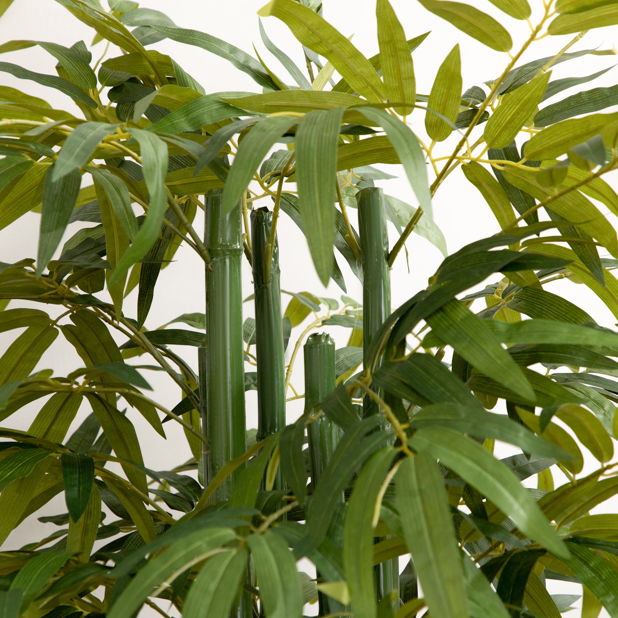Set of 2 6 FT Artificial Tree Bamboo Tree Fake Plants in Pot for Home Office Living Room Decor, Green