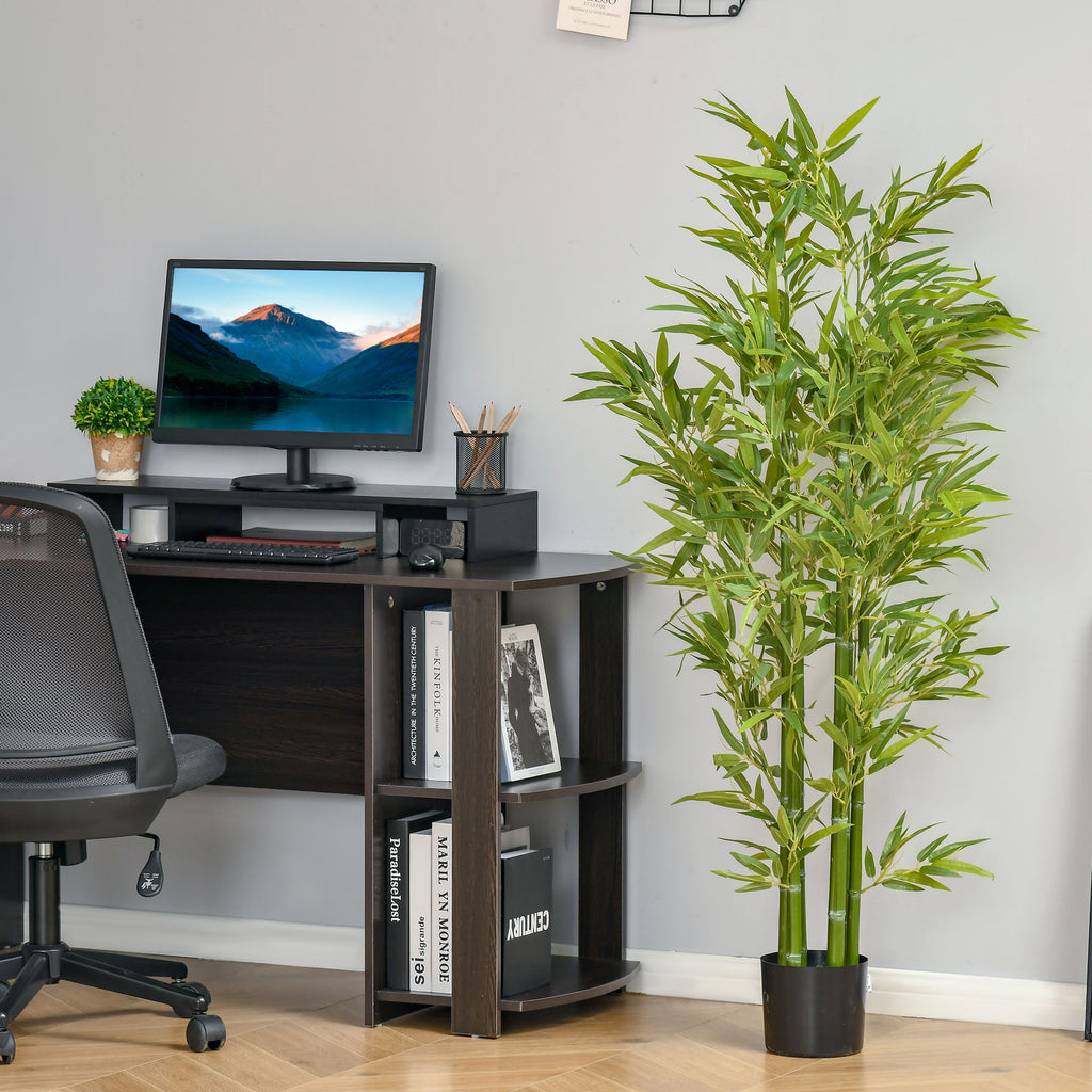 5FT Artificial Bamboo Tree Faux Decorative Plant in Nursery Pot for Indoor DÃ©cor