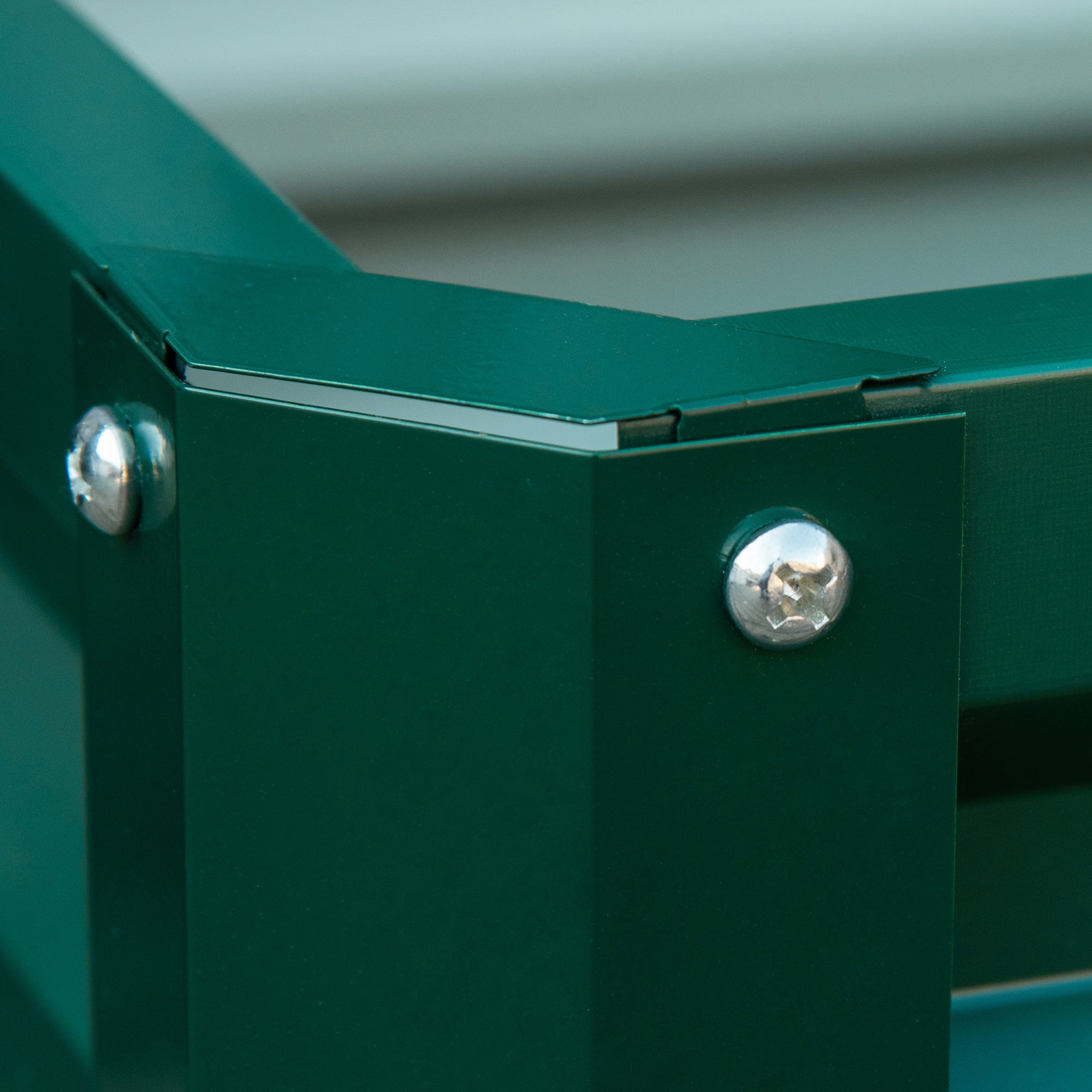 2' x 2' x 1' 2-Pieces Raised Garden Bed with Galvanised Steel Frame for Vegetables, Flowers, Herbs, Green