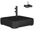 Garden Parasol Base 176 lbs Sand Filled Heavy Duty Stand for Cantilever Umbrellas and 1.89" Poles Black