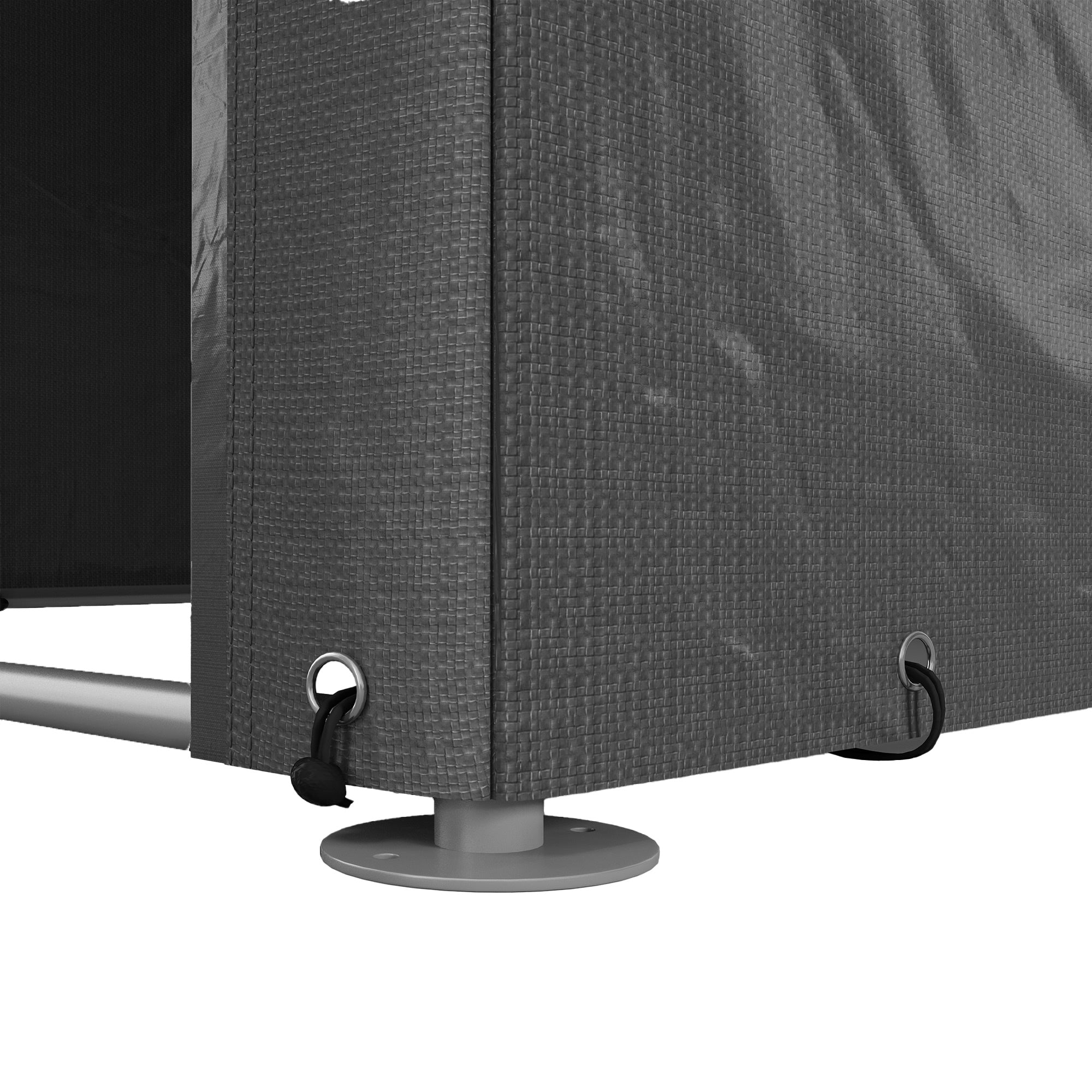 Portable Bicycle Shed with Galvanised Steel Frame and Large Door, Waterproof Outdoor Shed for Garden Tools, Dark Grey