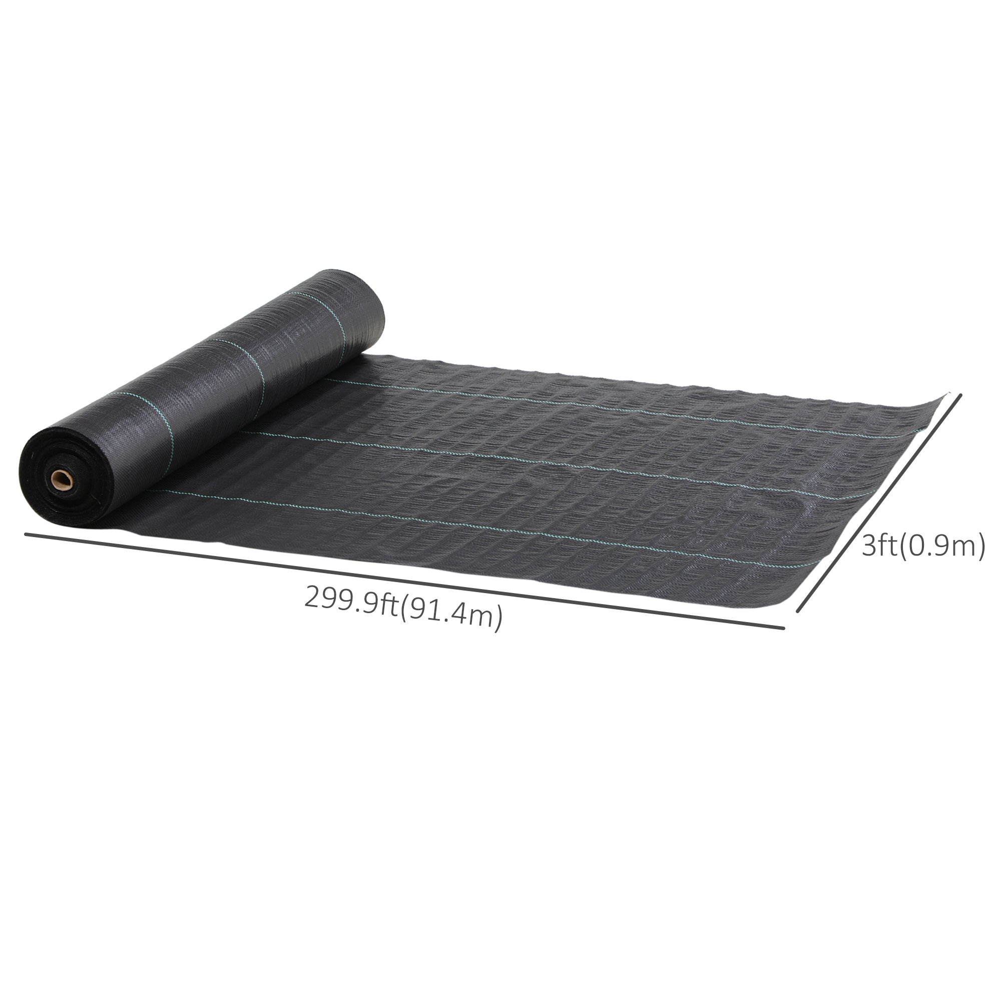 3ft x 300ft Weed Barrier, Landscape Fabric, for Greenhouse Yard Garden Weed Control, Heavy-Duty & Easy Setup, 3.5oz