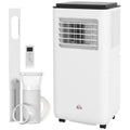 10,000 BTU Moible Air Conditioner 440 Sq. Ft., Dehumidifier Fan Auto Sleep with 24H Timer On/Off, Window Kit, White