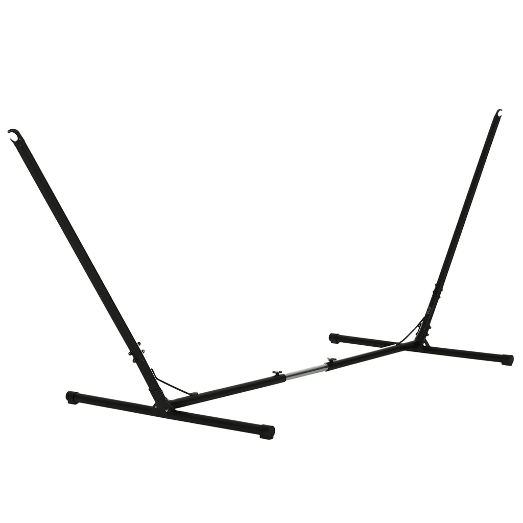 Adjustable Hammock Stand, Fits 10-13 ft Hammocks Up to 264lbs Capacity,Black