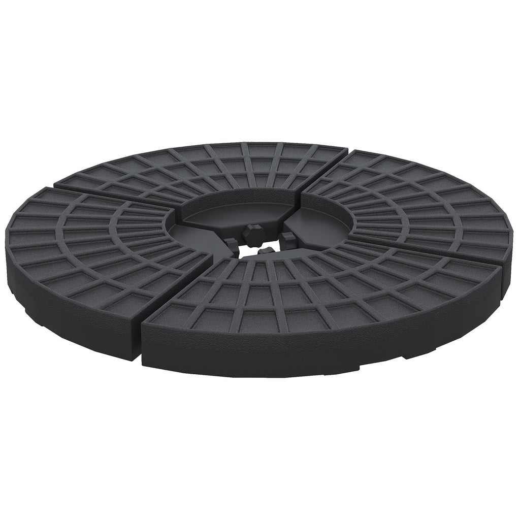 Set of 4 Umbrella Base Weights Outdoor Parasol Holder for Cross Base Portable