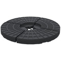 Set of 4 Umbrella Base Weights Outdoor Parasol Holder for Cross Base Portable