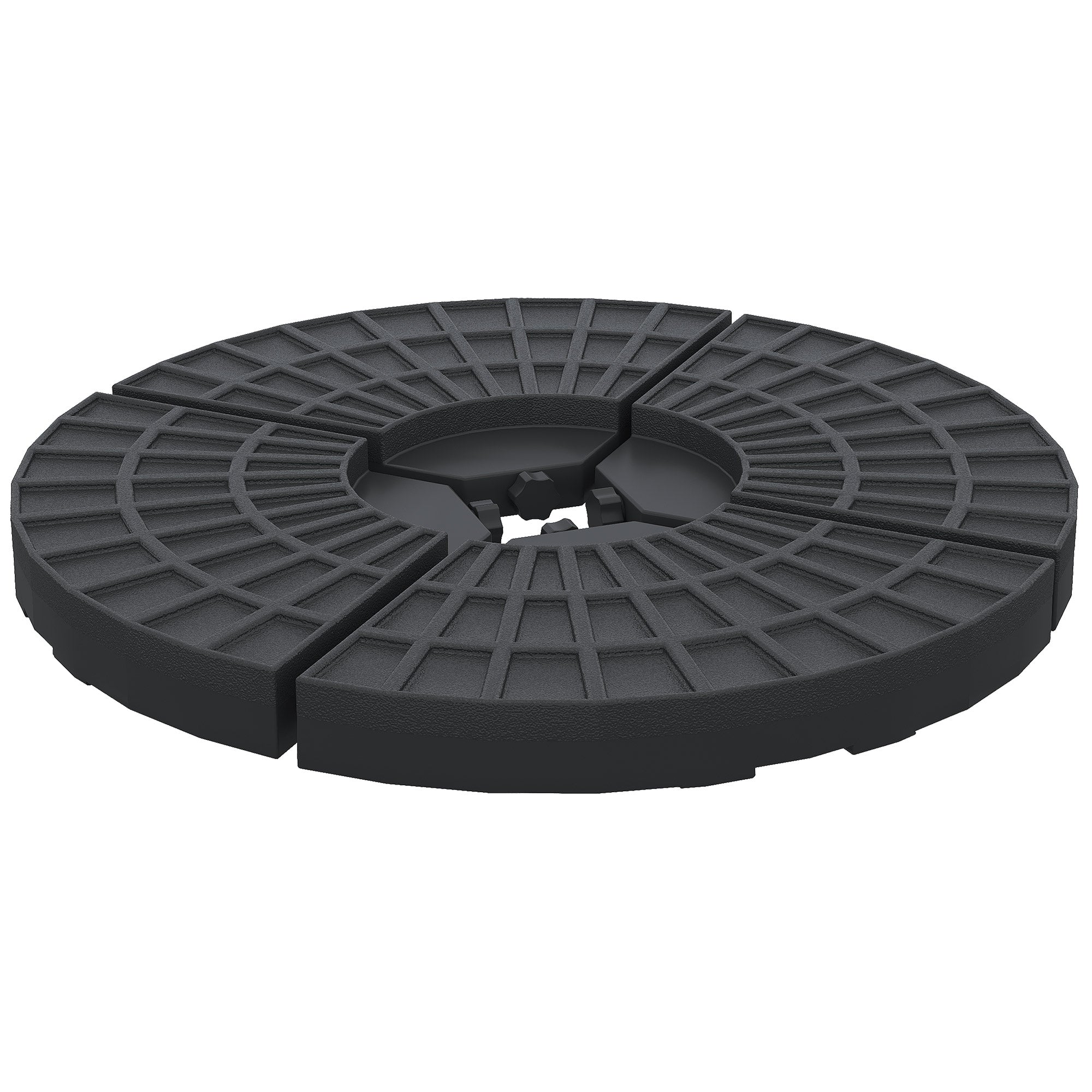 Set of 4 Umbrella Base Weights Outdoor Parasol Holder for Cross Base Portable