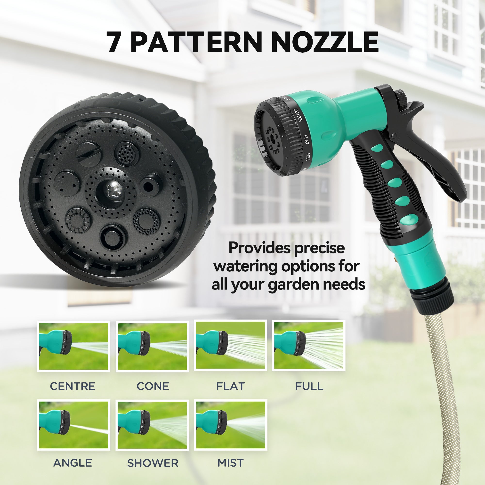 1/2 in x 65ft Wall Mounted Garden Hose Reel, Retractable Water Hose Reel with Auto Rewind, Any Length Lock, Blue