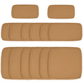 Outdoor 14pc Patio Rattan Sofa Set Cushion Polyester Cover Replacement Set - No Cushion Included Beige
