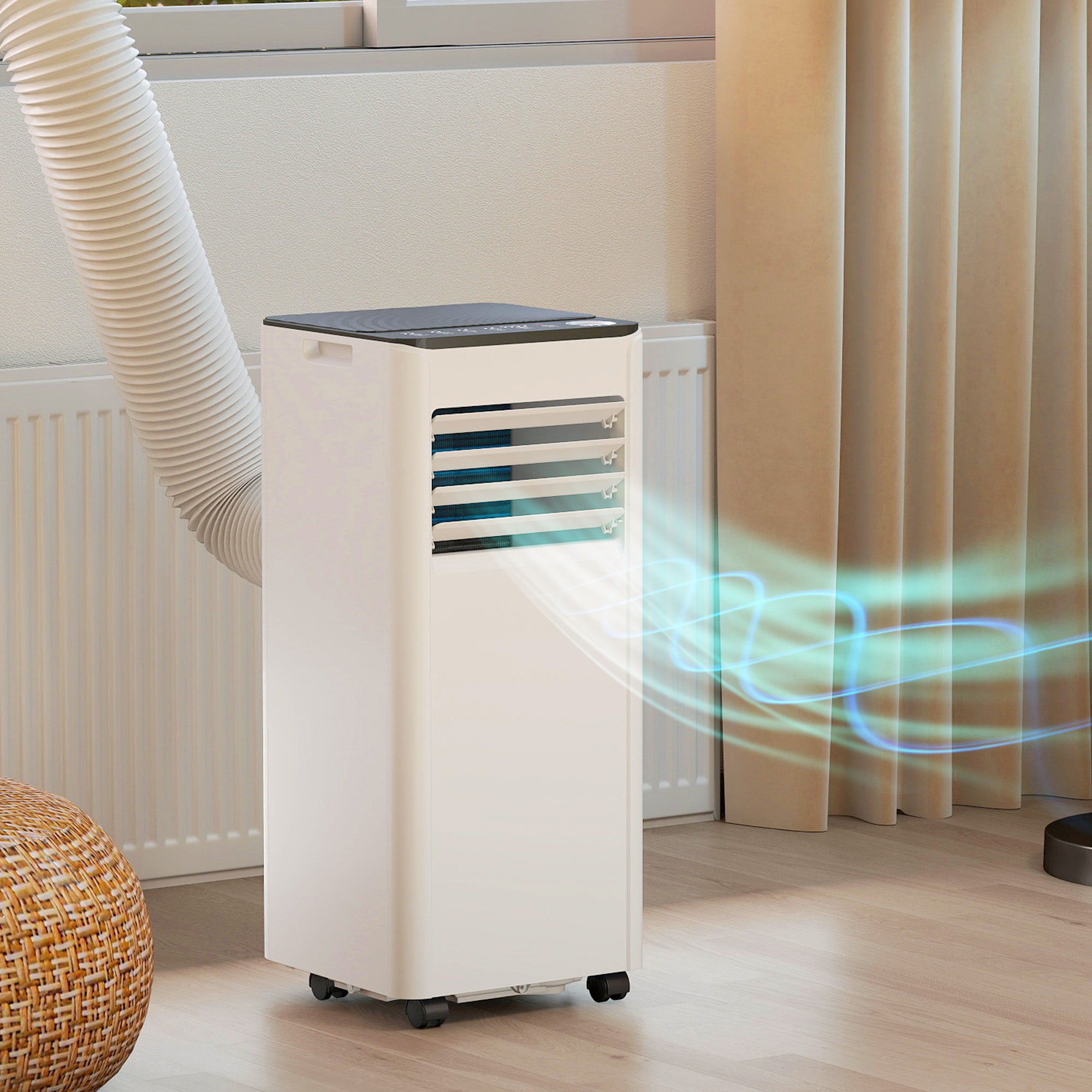 10000 BTU Portable Air Conditioner, AC Unit with Dehumidifier, Fan, WiFi Voice Remote Control, for Room up to 441 Sq. ft