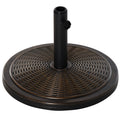 29LBS Offset Patio Umbrella Cement Base Stand Cantilever Parasol Holder Weight, Fits Î¦1.4", Î¦1.5", Î¦1.9", Black