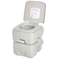 Outdoor Portable Travel Toilet Detachable Flushable Tank Easy to Use 3 Way Pistol for Camping Hiking Boating Roadtripping 5.3 Gallon (20L)