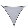 Triangle 10' Canopy Sun Sail Shade Garden Cover UV Protector Outdoor Patio Lawn Shelter with Carrying Bag Grey
