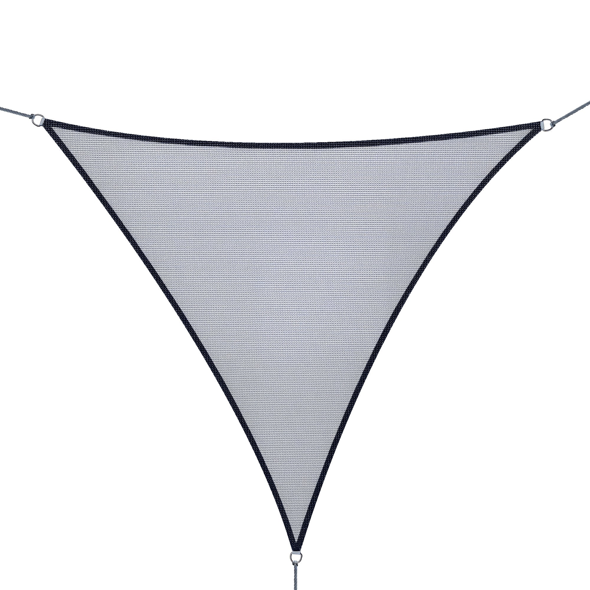 Triangle 10' Canopy Sun Sail Shade Garden Cover UV Protector Outdoor Patio Lawn Shelter with Carrying Bag Grey