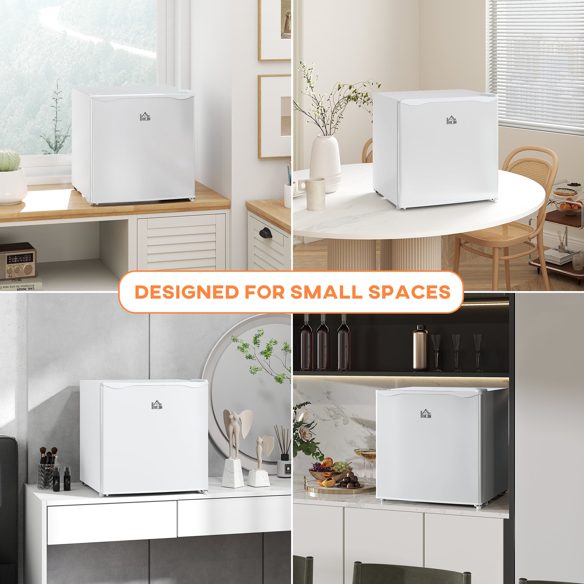 1.1 Cu. Ft. Mini Freezer, Compact Upright Freezer with Reversible Door, Removable Shelf, Adjustable Temperature, White