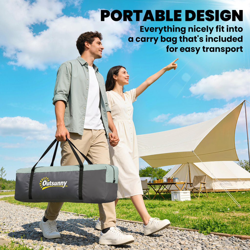 5 Person Family Tent, Outdoor Camping Tent with Lighting Hook, Carrying Bag for Camping, Hiking and Travelling, Green