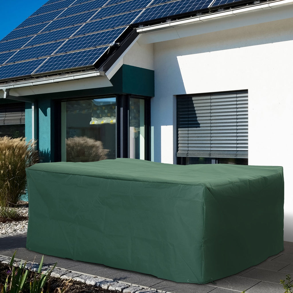 Outdoor Furniture Cover 81" x 57" Waterproof Garden Patio Rattan Wicker UV Rain Protector Oxford Dark Green