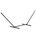 11.8'L Hammock Stand Extra Long Heavy Duty Straight Pole Day Bed Swing Metal Frame Simple Set Up Garden Outdoor Camping Picnic Use Black