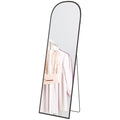 Arched Standing Mirror, 64" x 20" Full Length Mirror, Free Standing or Wall Mounted for Living Room, Bedroom, Black