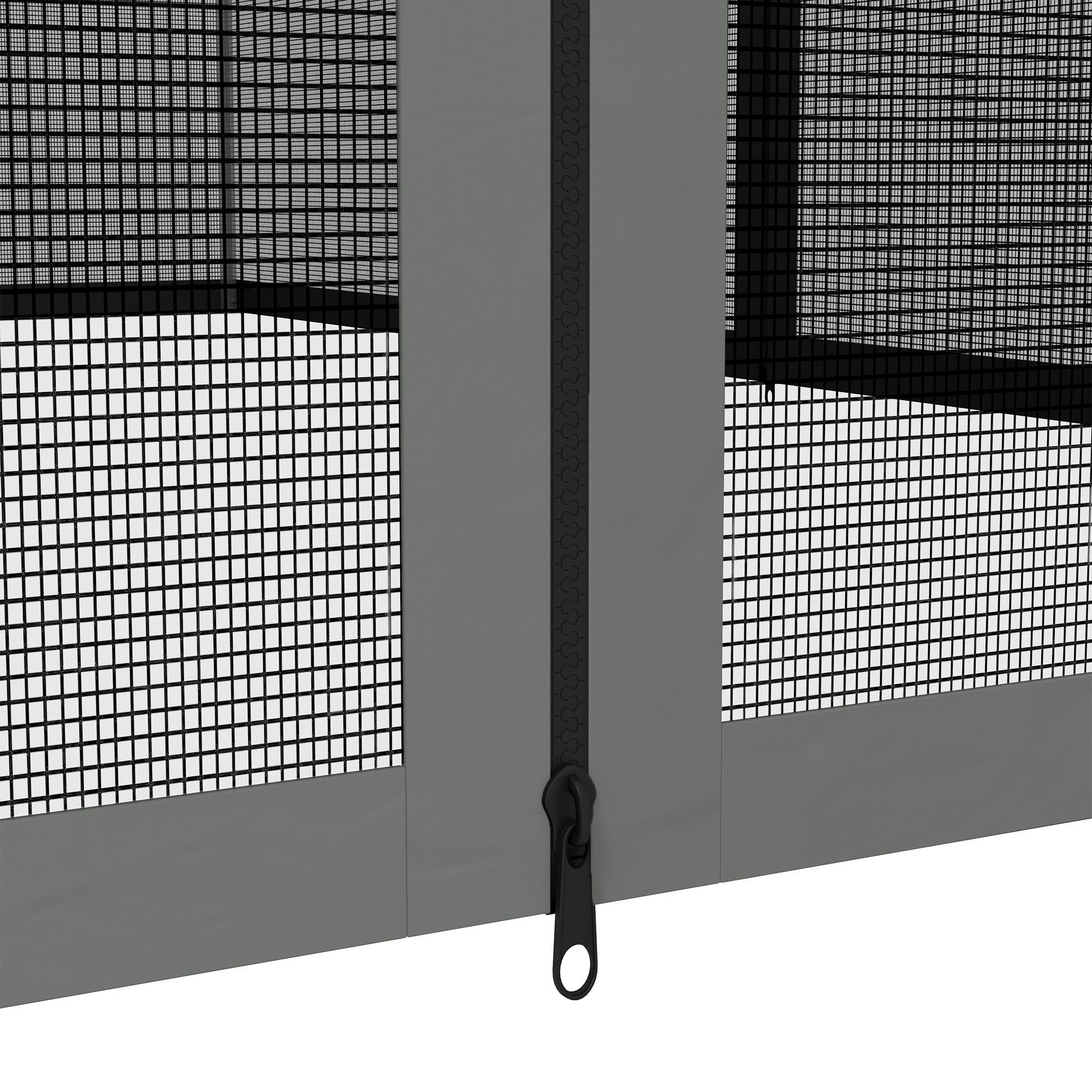 Replacement Mosquito Netting for Gazebo 10' x 13' Black Screen Walls for Canopy with Zippers