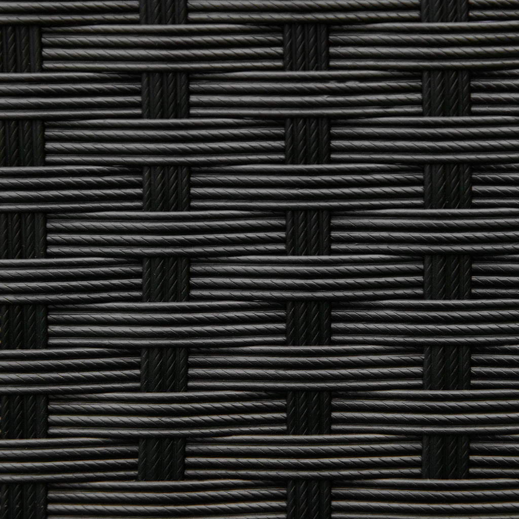 Rattan Raised Garden Boxes, Elevated Flower Beds with Storage Shelf for Herbs, Flowers, Vegetables, Black