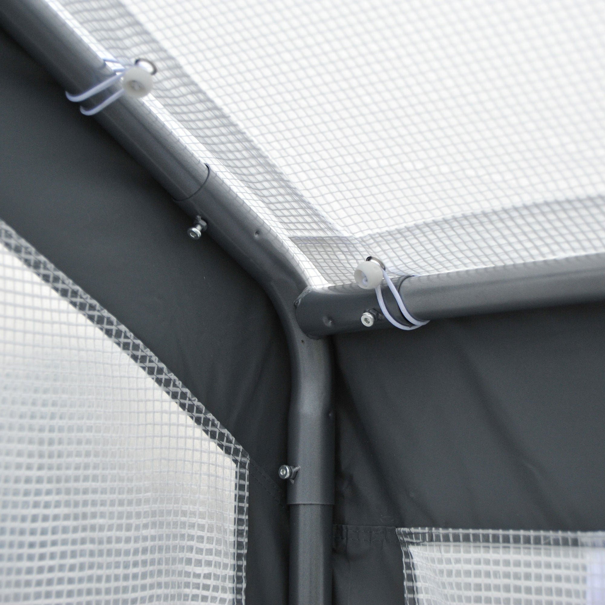 8' x 6' x 7.5' Heavy-duty Walk-in Greenhouse Outdoor Vegetable Plants Growing Warm House Seed Plant Growth Tent Polytunnel Shelter White