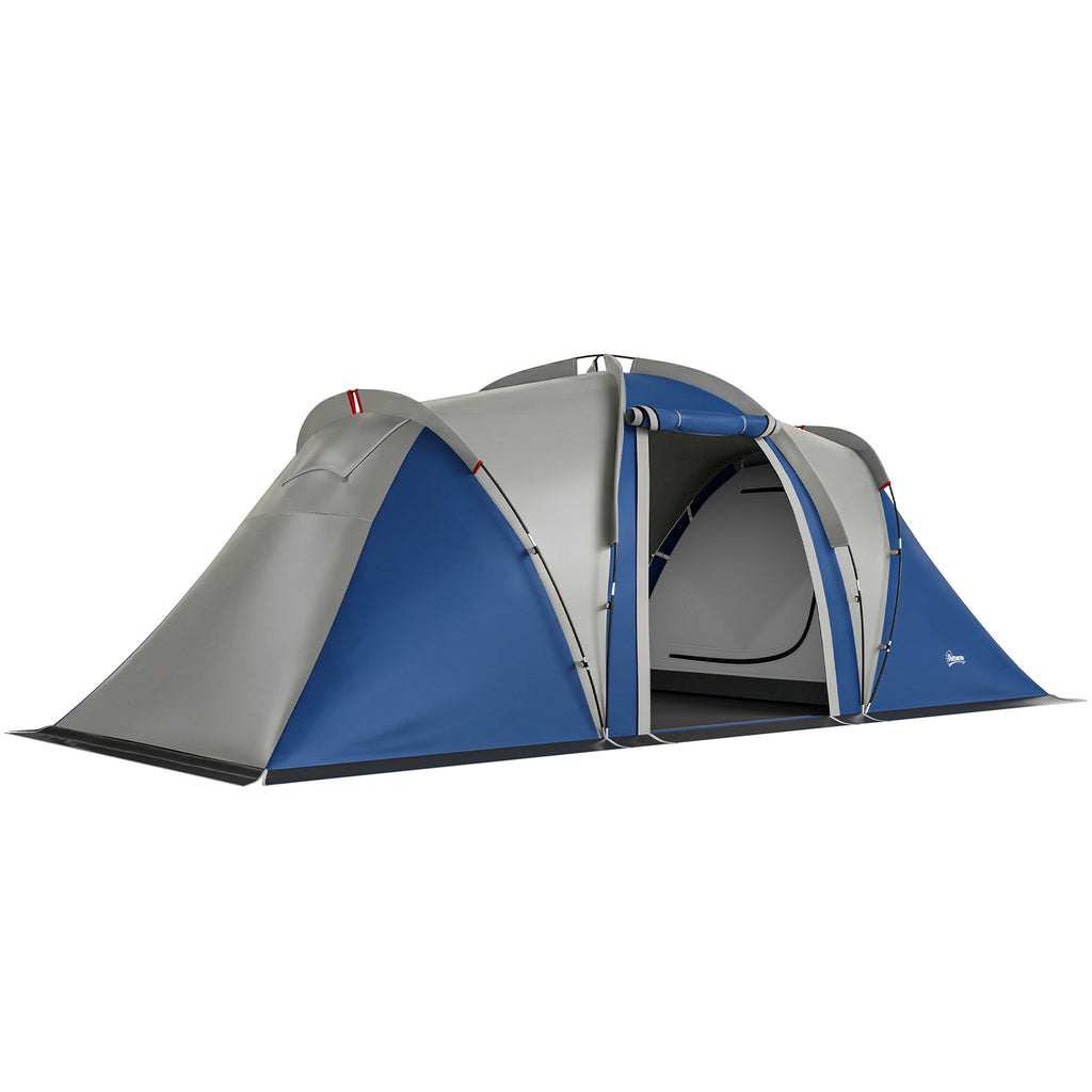 Multi-Room Camping Tent for 8-12 Person, Large Family Tent with 3000mm Waterproof Rainfly and Screen Panels,