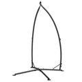 Hammock Chair Stand, Hanging Heavy Duty Steel Frame Hammock Stand Only with Chain for Indoor & Outdoor Use, Black